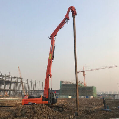Hydraulic Pile Driver - 3700kg Vibro Hammer, 24m Piling Capacity