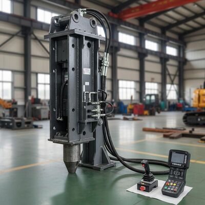 Concrete Suitable Hydraulic Pile Driver Compatible with 40-45Ton Excavator Featuring Manual Remote Control System Options