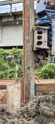 35 طن شنتو الحفار مع قبضة جانبية سائق كومة هيدروليكية ل 6-12M الطول