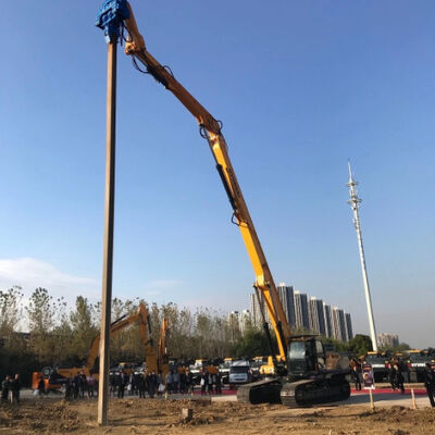 Vibro Hammer Pile Driver for Hyundai: 15m Sheet Piling Depth & Superior Driving Force