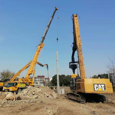 18m Excavator Mounted Pile Driver - 60 Ton Capacity With High Reliability And Extended Bearing Life
