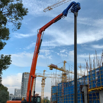Excavator Mounted Pile Driver - Low Noise Hydraulic & Multi-Pile Type Adaptation