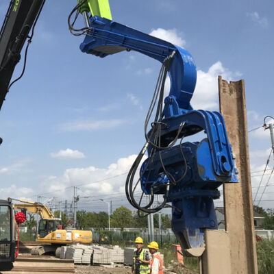 High-Performance Pile Driver | Fast Driving Speed & 40-45T Excavator Compatibility