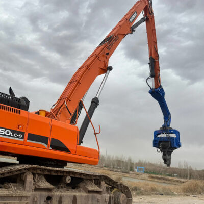 سائق الخوازيق الهيدروليكي: قوة الطرد المركزي 485 كيلو نيوتن وطول الوبر الأقصى 18 مترًا للأساس العميق