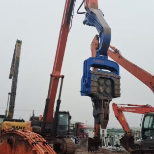 محرك الخوازيق الهيدروليكي: قوة اختراق عالية وتعدد استخدامات الحفار 33-40 طنًا