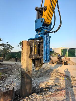 Compact Structure Confined Spaces Pile Driver – Dual Pump Flow Merging System & Low Headroom Capability