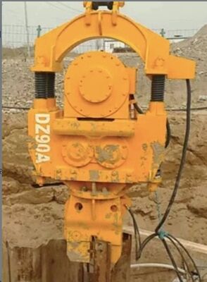 DZ120A مشغل الخوازيق الاهتزازي الكهربائي - بيئات حساسة خارجية بدون انبعاثات وتحكم في تردد التأثير قابل للتعديل للأكوام مقاس 600-2000 مم