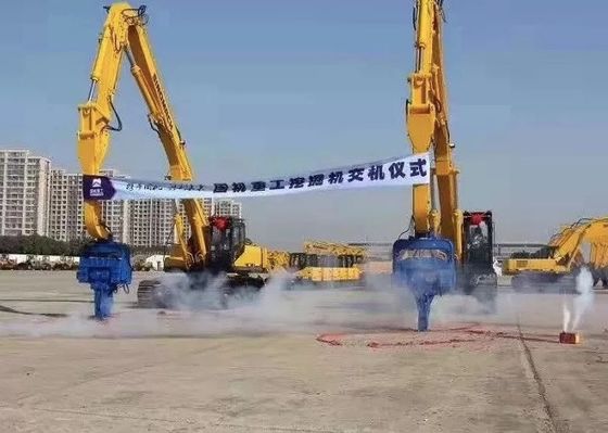 18m Heavy Civilized  Construction Hydraulic Screw Pile Driver Stable